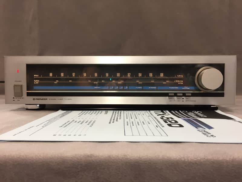 Tuner Analogique Vintage Pioneer TX-520L – FM/MW/LW – Fabriqué En Belgique – Années 80