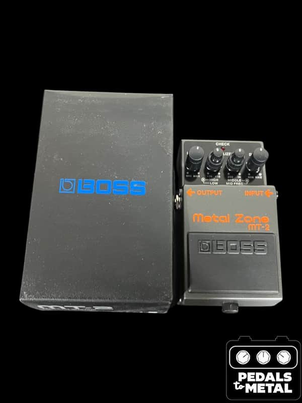 Boss MT-2 Metal Zone (Silver Label) 1991 - Present - Black - | Reverb