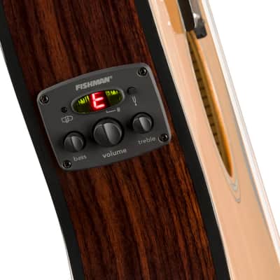 Fender CN-140SCE Nylon Thinline, Walnut Fingerboard, Natural w/Case image 6
