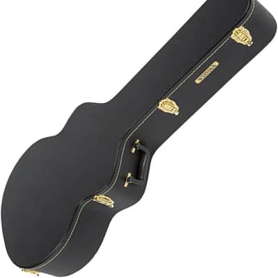 Gretsch G6302 Custom Hard Shell Flat Top Telex Finish Solid Wood Case for 12-String Acoustic Guitars (XL, Black) image 4