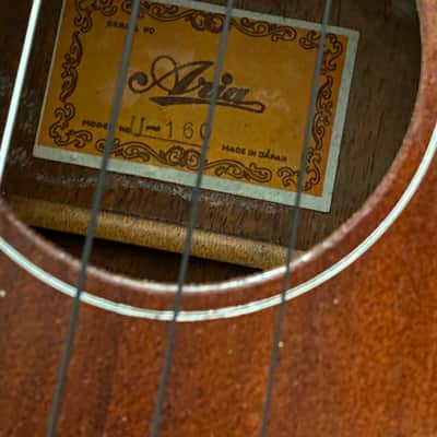 MIJ Aria U-160 70s Baritone Ukulele image 5