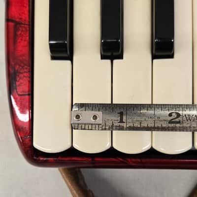 Frontalini Red Piano Accordion LMM 41/120 Ready To Play image 9