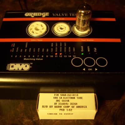 Matched Pair of RCA JRC 5814A/12AU7/ECC82 Milspec Preamp Vacuum Tubes image 4