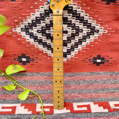 Vintage 1970's Fender Stratocaster Guitar Neck Maple Circa 1973 with Tuners image 1