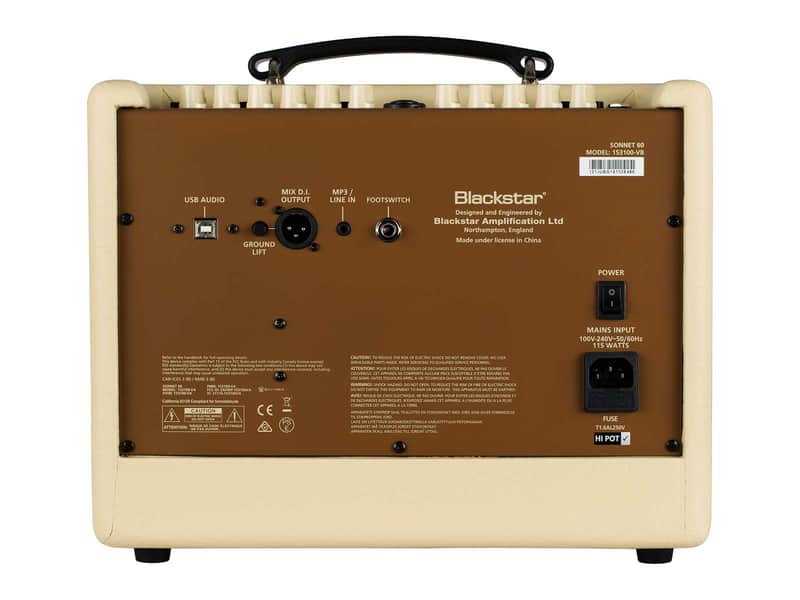 Blackstar Sonnet 60 Natural Response 60-Watt 1x6.5" Acoustic Guitar Amp image 4