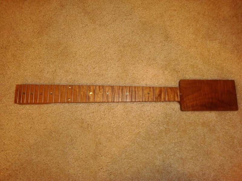 Musikraft Custom Telecaster 3A flame roasted maple neck paddle headstock image 1