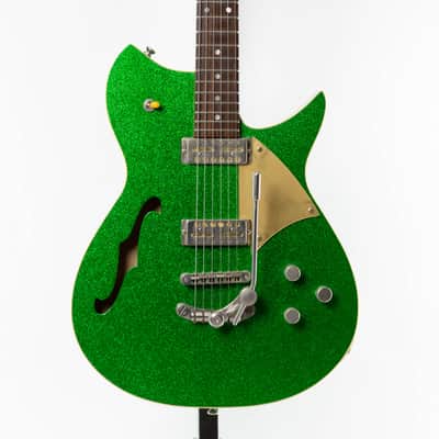 Fano Alt De Facto RB6 Thinline 2023 Candy Green Sparkle Light Distress image 1