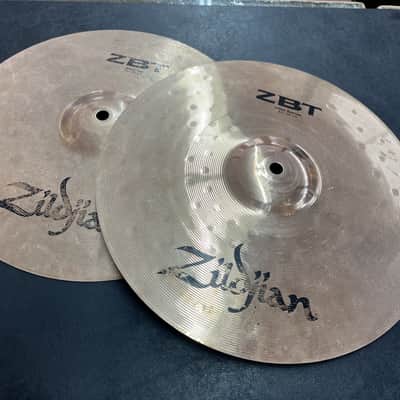 USED Zildjian ZBT 13”/33cm Hi Hats Top & Bottom Cymbals Pair image 2
