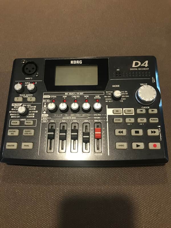 Korg D4 Digital Recorder 2010s - Black image 1