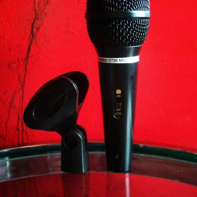 Vintage 1990's Audio-Technica ST95 Mark II 1990's Black dynamic cardioid microphone Low Z w accessories # 6 image 10