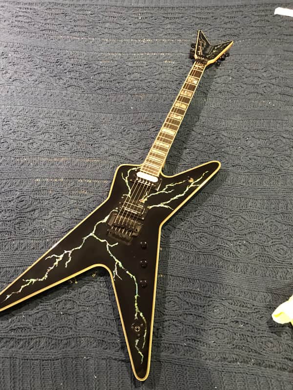 Washburn Dimebag Boogiebolt (Boogiestreet Guitars Custom Shop) 2008 Black w/ Lightning Bolt image 1