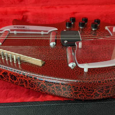 Jerry Jones  Master Electric Sitar Red Crackle w/OHSC / Super Clean / Free Shipping image 7