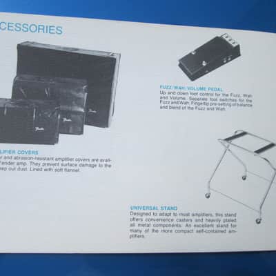 REAL ORIGINAL '78 FENDER BASSMAN 70 HEAD Tube Guitar Amp OWNERS MANUAL ! Nice! image 4