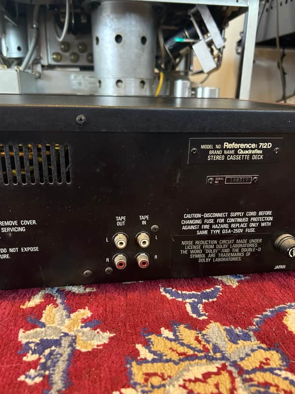 Quadraflex Reference 712D Stereo Cassette Deck Vintage - W/ Wood