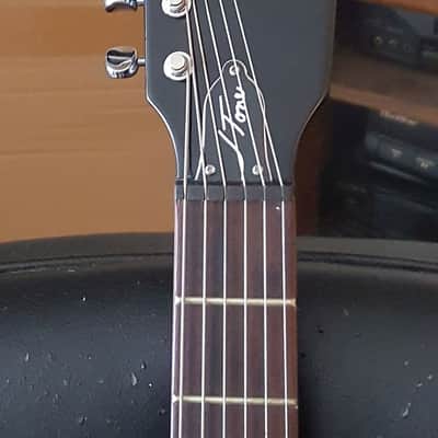 Jay Turser Sears Silvertone clone 2011 - Black metalflake image 3