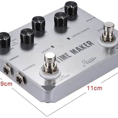 Time Maker 11 Types of Ultimate Delay Bass Guitar Effect Pedal Stereo with Tap Tempo image 2