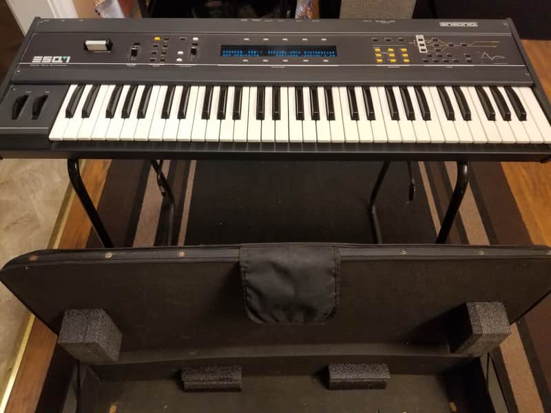 Ensoniq ESQ-1 Vintage 61-Key Wave Synthesizer w/Case & Stand (Tested & Working) image 1