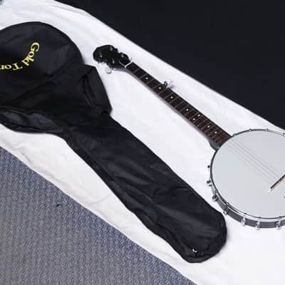Gold Tone CC-50TR Cripple Creek LEFTY Short Scale Traveler Openback 5-String Banjo w/Spikes- B-stock image 1