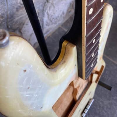 Immagine Vintage Layolo Bass (Made in Italy) - Pearloid Body - Restoration Project - 15