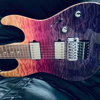 Suhr NAMM Piece Modern Carve Top Stunning Purple Gradient image 21