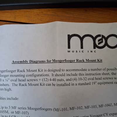 Moog Moogerfooger Rack Mount Kit 2010s - Black image 4
