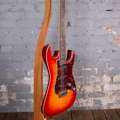 Tom Anderson Guitarworks Drop Top Classic 2026 - Cherry Burst w/Binding image 5
