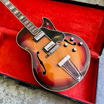 Yamaha AE-11 1960’s  - Sunburst original vintage MIJ Japan jazz box es-175d image 2