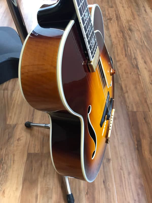 Washburn J-10 Orleans Hollowbody Jazz Guitar Sunburst w Original