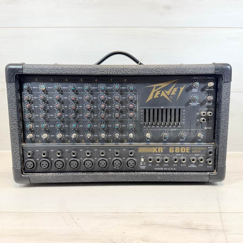 Peavey XR 680E 8-Channel Stereo Powered Mixer Made in USA 1990's image 1