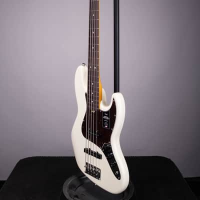 Fender American Professional II Jazz Bass V – Olympic White w/ Rosewood Fingerboard image 5