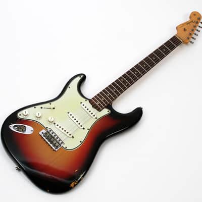 Fender Stratocaster 1964 Sunburst Lefty Left Handed w/OHSC and Case Candy 100% Original image 2