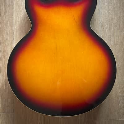 1997 Epiphone Rivoli VC Vintage Sunburst Made in Korea Peerless factory image 10