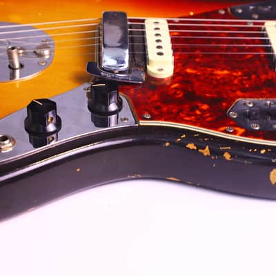 Fender Jaguar 1963 - Sunburst - cool sounding and all original Pre-CBS Jaguar with original hard case - check video! image 21