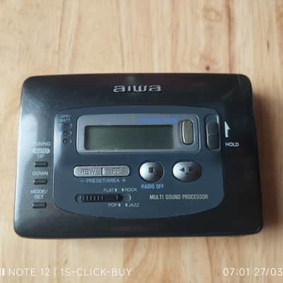 Aiwa RX 616 1992 - Aiwa walkman Cassette player HS RX 616 gray working image 1