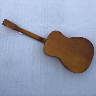 Tiger Maple Top Resonator Dobro Guitar DIY Project, Rosewood Fingerboard Neck image 4