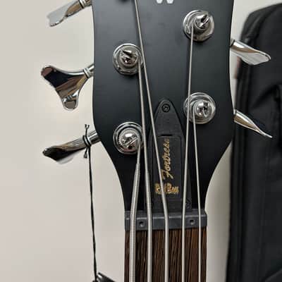 Warwick Rockbass Fortress 5 String Bass - Burgundy Red Transparent Satin image 3