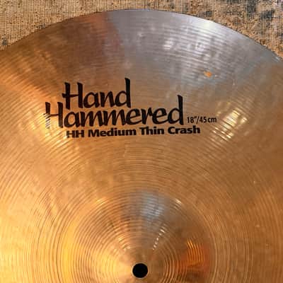Earlier ULTRA DARK Sabian HH MEDIUM THIN Crash 18” Hand Hammered 1464 g CLEAN! Amazing image 3