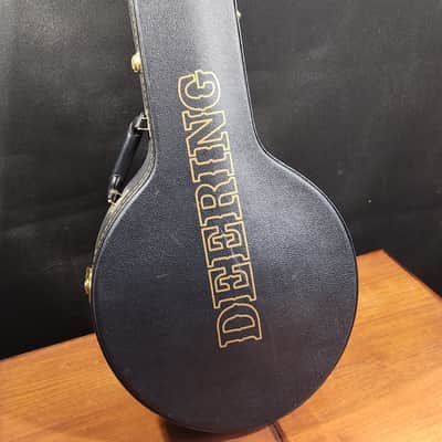 Deering Black Diamond Banjo w/ Hardcase,  5th String Railroad Spike, Natural/Black, ca 2017 image 12