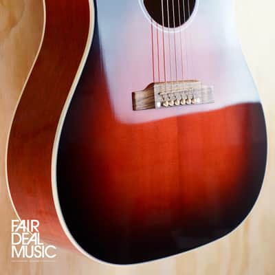 2020 Gibson Slash J-45 in Vermillion Burst (Used) image 2