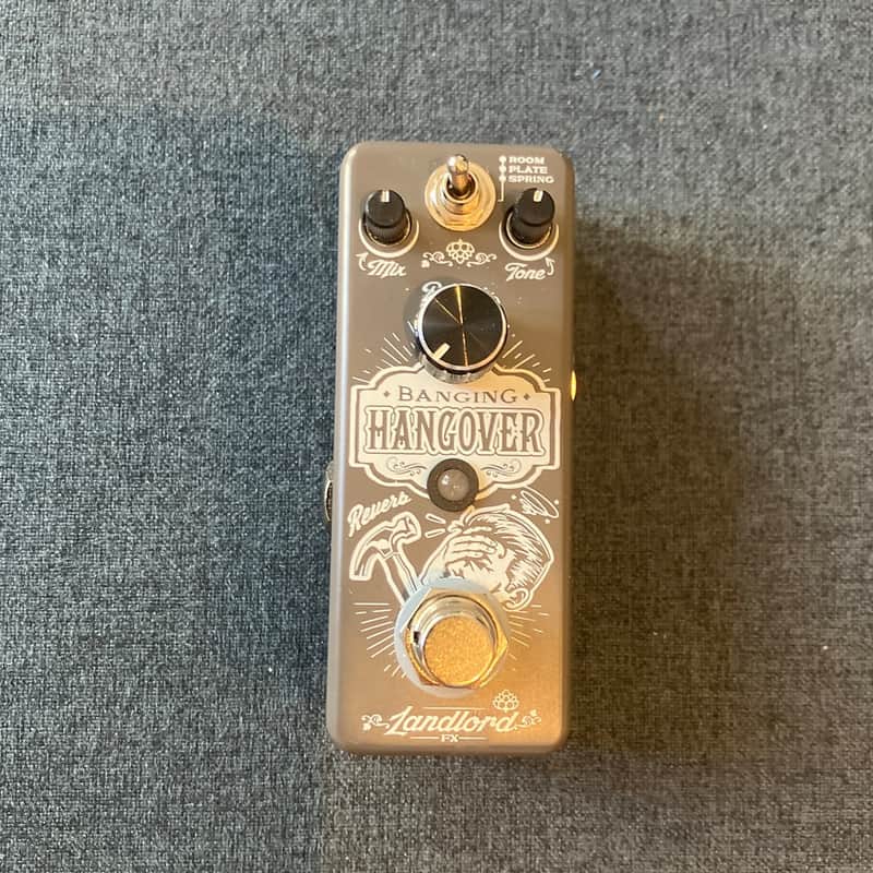 Landlord fx Banging Hangover Mini Reverb Pedal 2020 Grey image 1