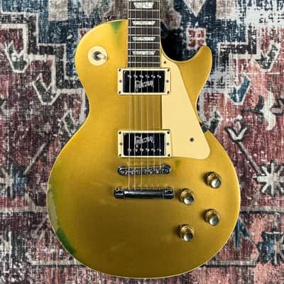 1972 Gibson Les Paul Deluxe Goldtop W/ Factory Humbuckers Vintage Electric Guitar W/ Embossed Patent # Sticker Pickups! image 7