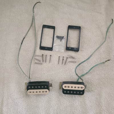 Gibson 1980 Dirty Fingers Pickups HOT!  Zebra Coils Rings and all Screws image 1