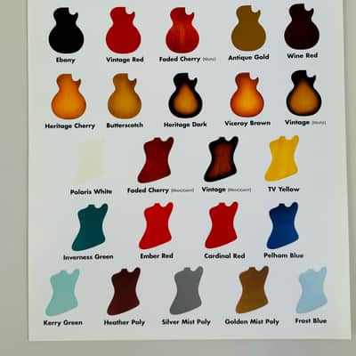 Gibson Historic Collection Catalog and Color Key Insert 1998 image 4