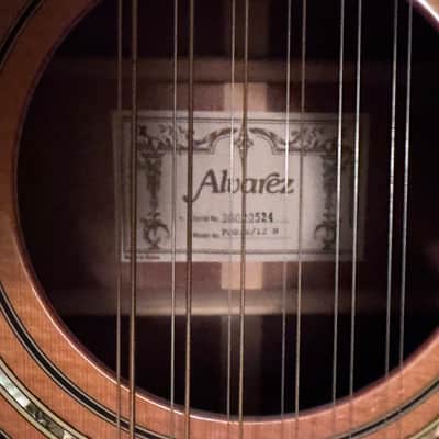 Alvarez PD80S or PD 30S/12 N 1980’s? - Great shape. Pecan color back and sides. Gold hardware. image 3