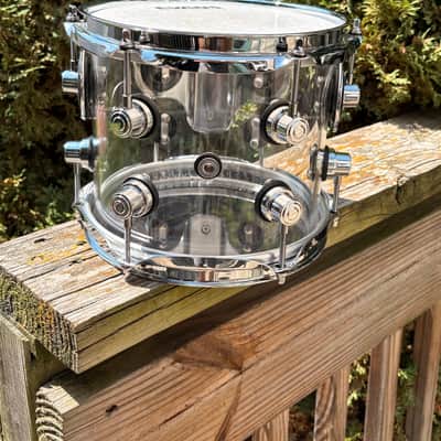 DW Design Series Acrylic 7x8" Rack Tom 2015 - Present - Clear Acrylic image 2