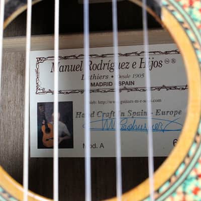 Used Manuel Rodriguez Model A Classical Guitar image 12