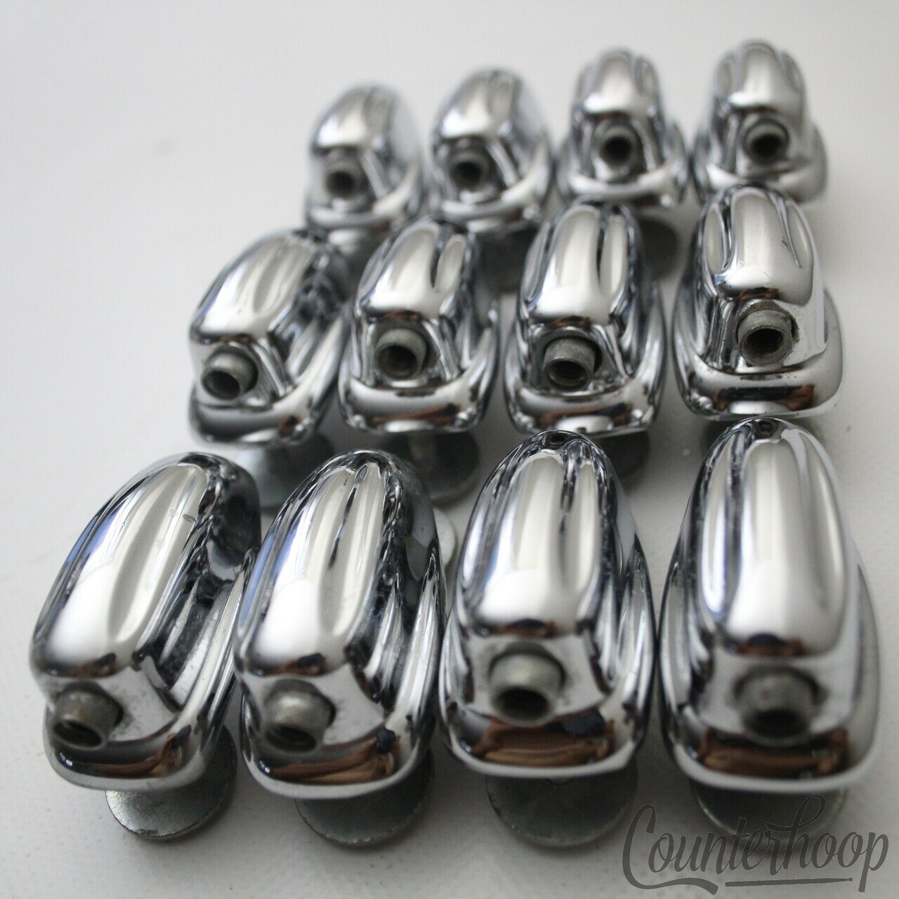 Slingerland 12x Small Sound King Lugs 3Ply Tom Drum Chrome Vintage 50s-60s Hex* — main photograph