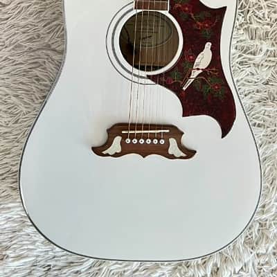 2024 Epiphone Limited Edition Dove PRO Acoustic Electric Mint w/ SKB Case image 1