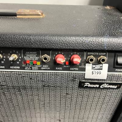 Fender Power Chorus 2-Channel 2 x 65-Watt 2x12" Stereo Solid State Guitar Combo 1989 - 1992 - Black image 5