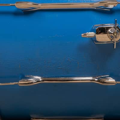 1980s Premier Resonator Blue Drum Set image 14